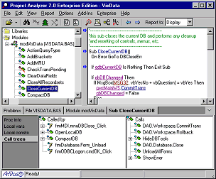 Project Analyzer ActiveX Product