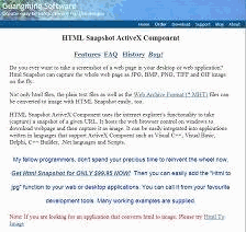 HTML Snapshot ActiveX Product