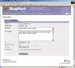 BugHost Bug Tracking System ActiveX Product