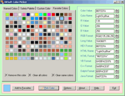OKSoft Color Picker ActiveX Product