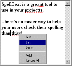 SpellText screenshot