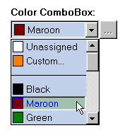 Color ComboBox ActiveX Contorl screenshot