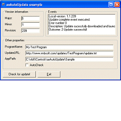 axAutoUpdate screenshot