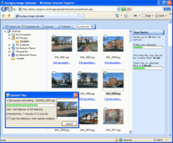 Aurigma Image Uploader Dual screenshot