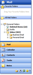 Outlook 2003 Style ShortcutBar screenshot