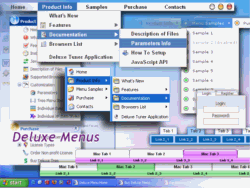Deluxe Menus screenshot