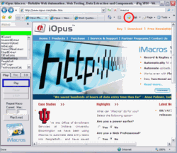 iMacros Web Automation and Web Test screenshot