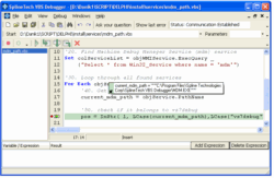 SplineTech VBS Debugger screenshot
