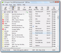 DBFView screenshot
