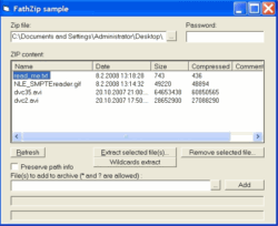 FathZIP screenshot