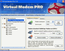 Virtual Modem PRO screenshot