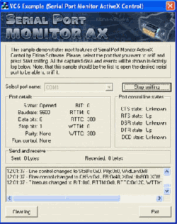 Serail Port Monitor ActiveX screenshot